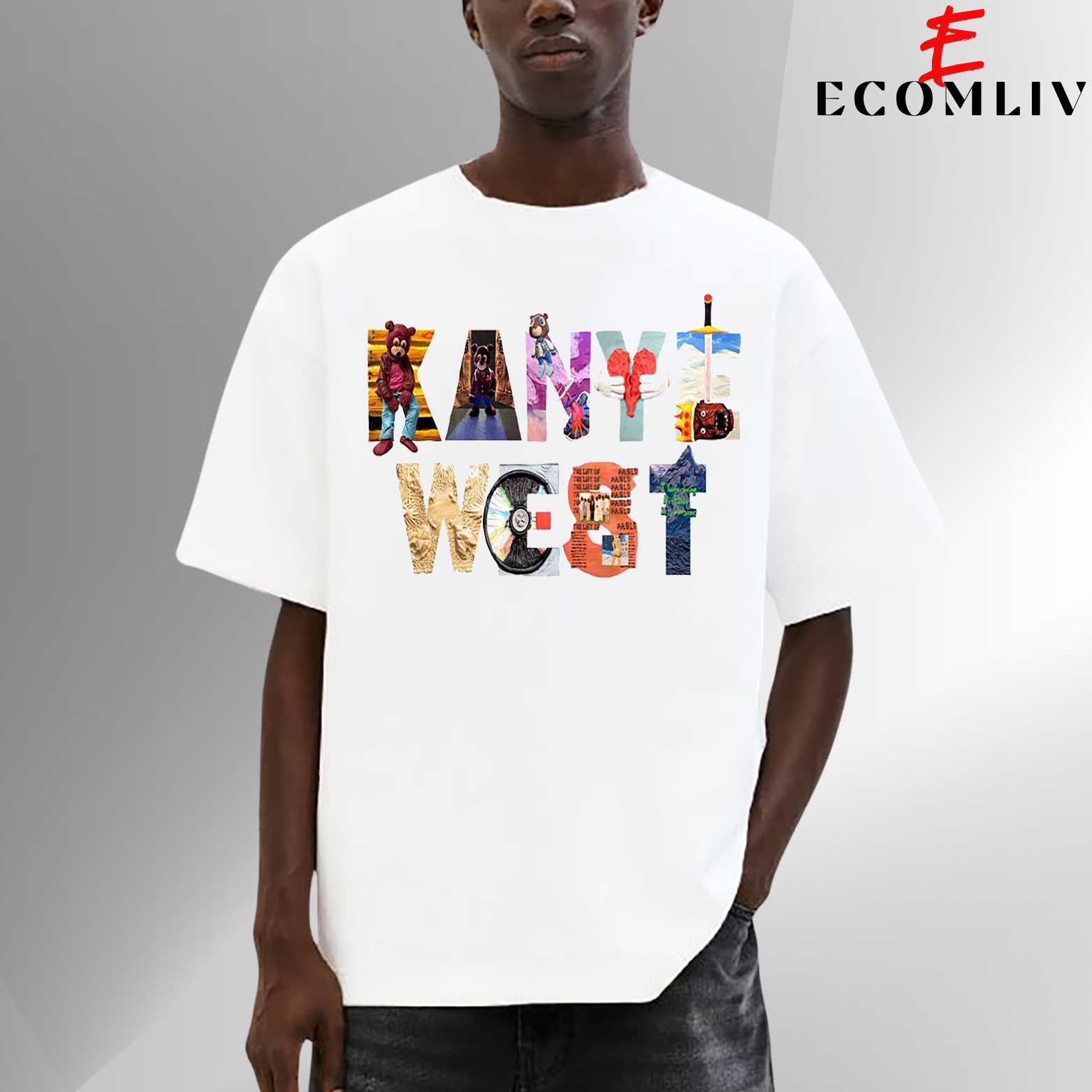 Kanye West Graphic T-Shirt, Unisex Hip Hop Music Tee